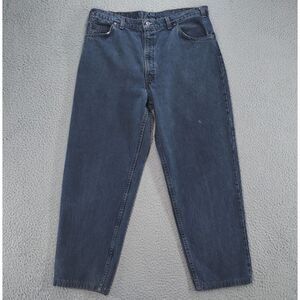 Vintage Levi's 550 Jeans Mens 38x34 Blue Dark Wash Black Tab 90s Brown Label USA